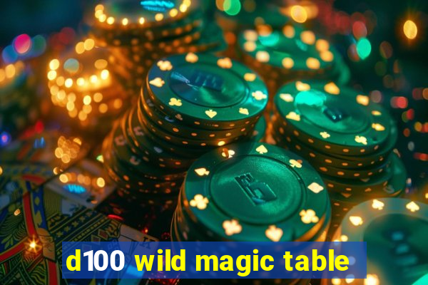 d100 wild magic table