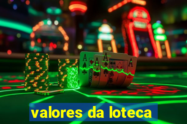 valores da loteca