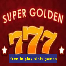 free to play slots games