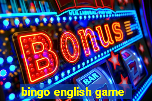 bingo english game