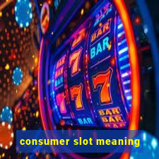 consumer slot meaning