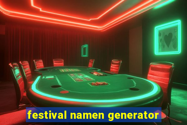 festival namen generator