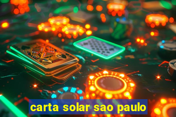 carta solar sao paulo