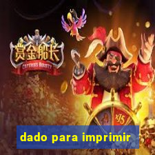 dado para imprimir