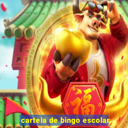 cartela de bingo escolar