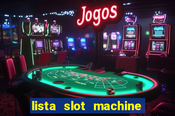 lista slot machine da bar