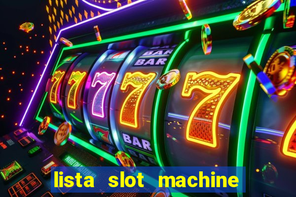 lista slot machine da bar