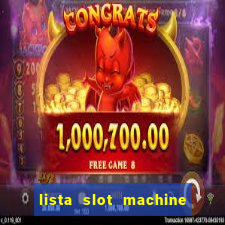 lista slot machine da bar