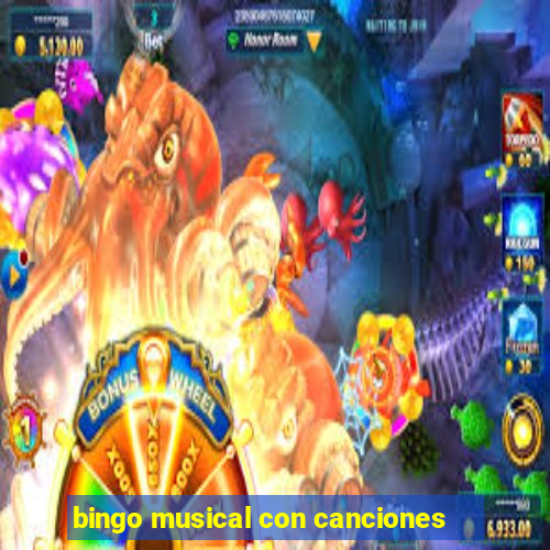 bingo musical con canciones