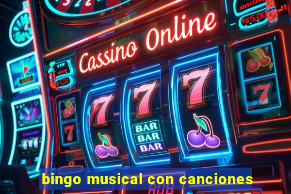 bingo musical con canciones