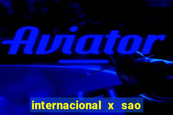 internacional x sao paulo palpite