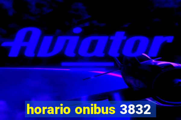 horario onibus 3832