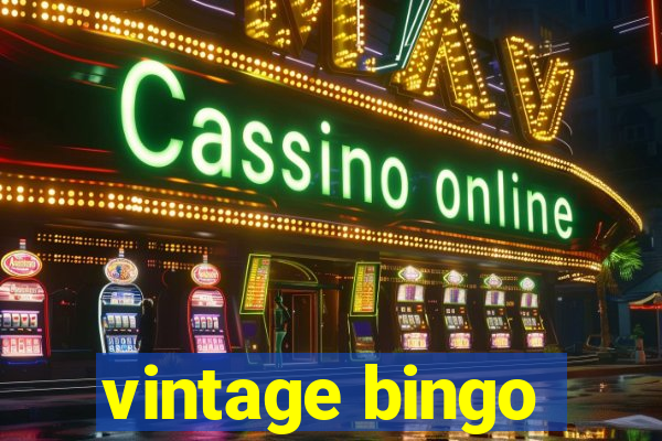 vintage bingo