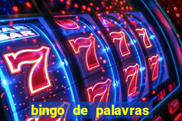 bingo de palavras para 3 ano