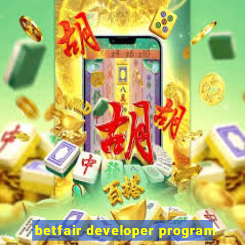 betfair developer program