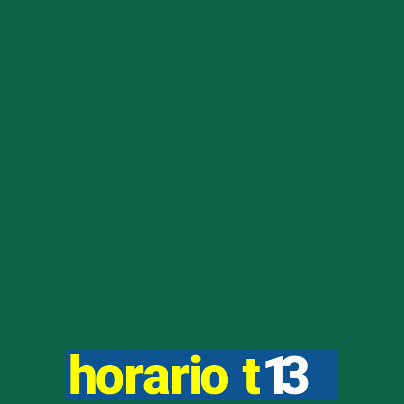 horario t13