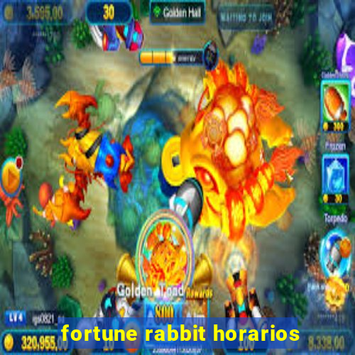 fortune rabbit horarios