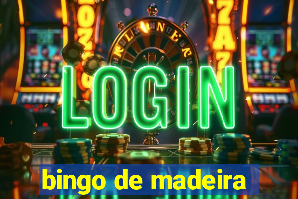 bingo de madeira