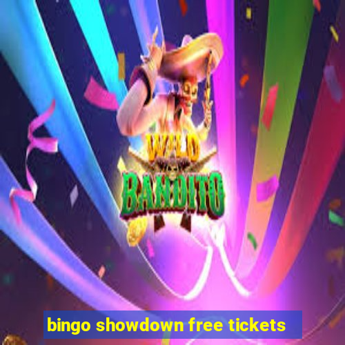 bingo showdown free tickets