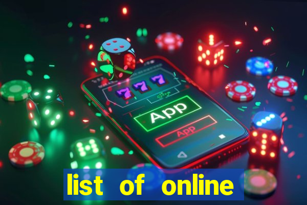 list of online slot sites