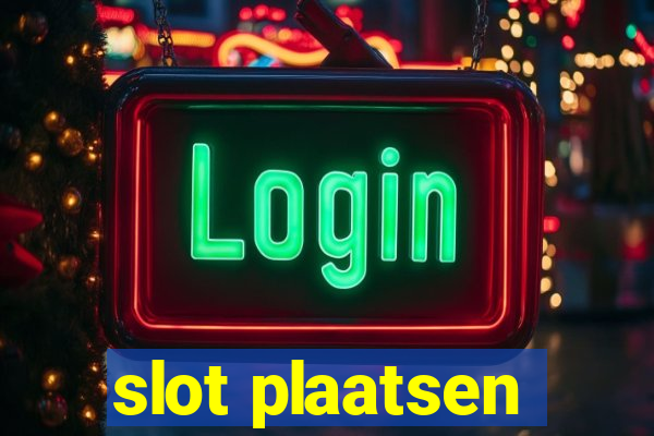 slot plaatsen