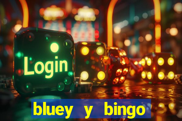 bluey y bingo bailando png