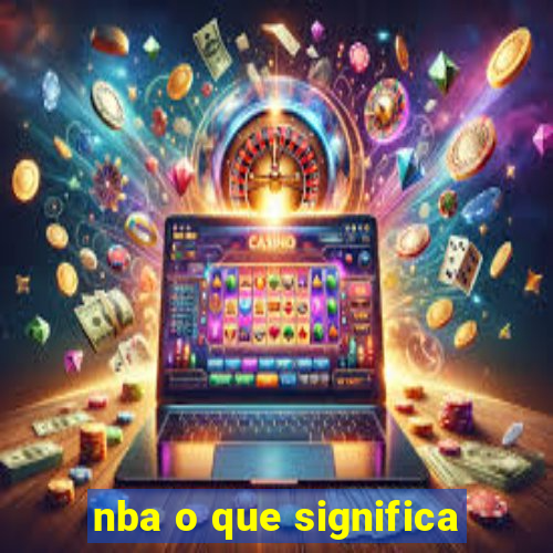 nba o que significa