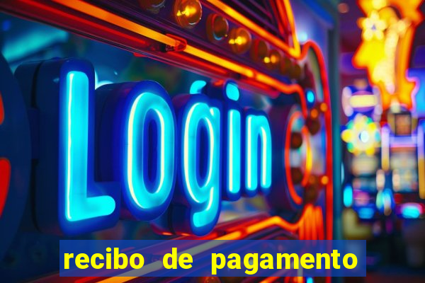 recibo de pagamento word editável