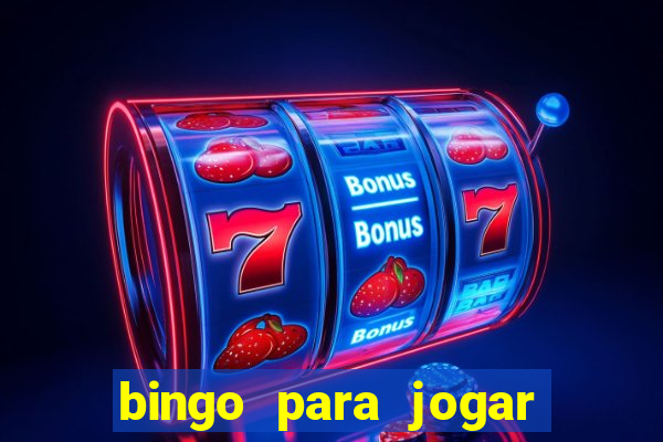 bingo para jogar com os amigos