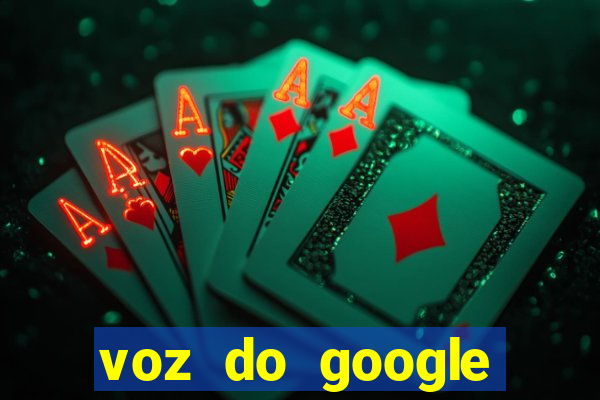 voz do google tradutor homem