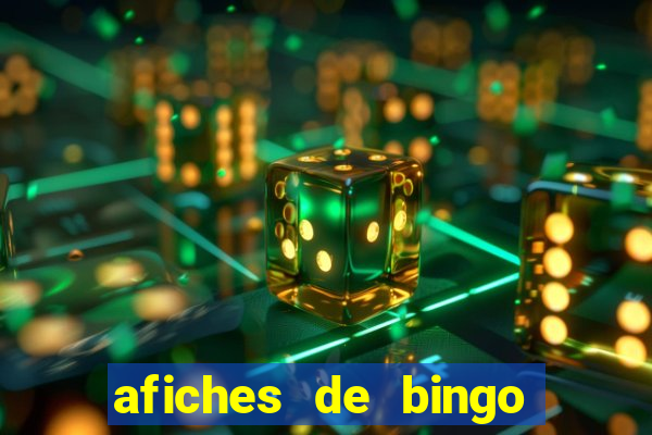 afiches de bingo para editar