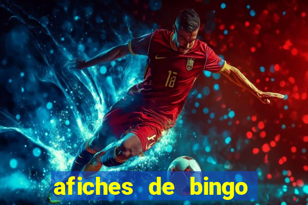 afiches de bingo para editar