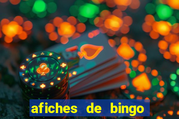 afiches de bingo para editar