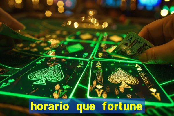 horario que fortune tiger paga