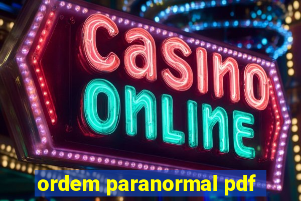 ordem paranormal pdf