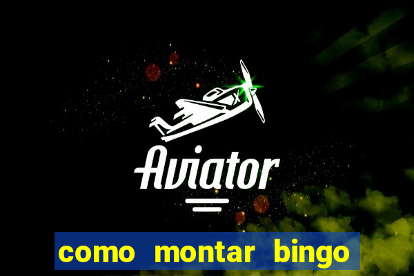 como montar bingo brinquedos toia