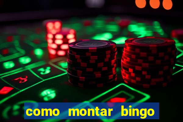 como montar bingo brinquedos toia