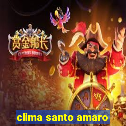 clima santo amaro