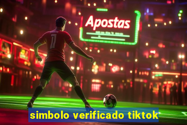 simbolo verificado tiktok