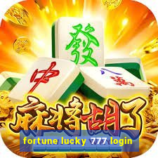 fortune lucky 777 login