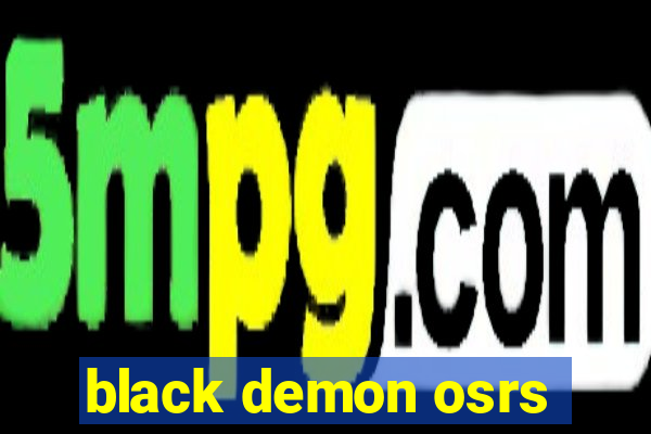 black demon osrs