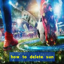 how to delete sun bingo account