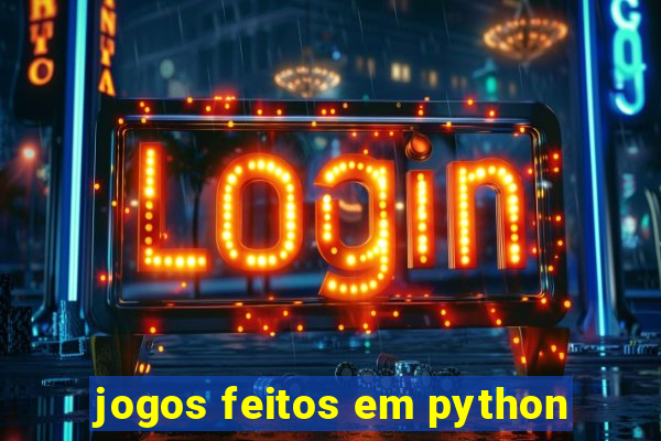 jogos feitos em python