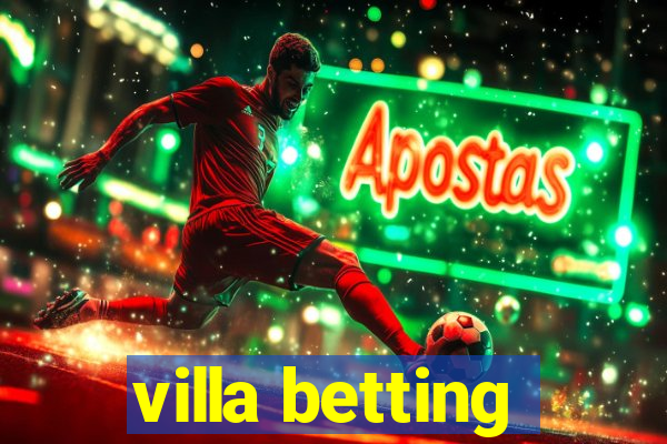 villa betting