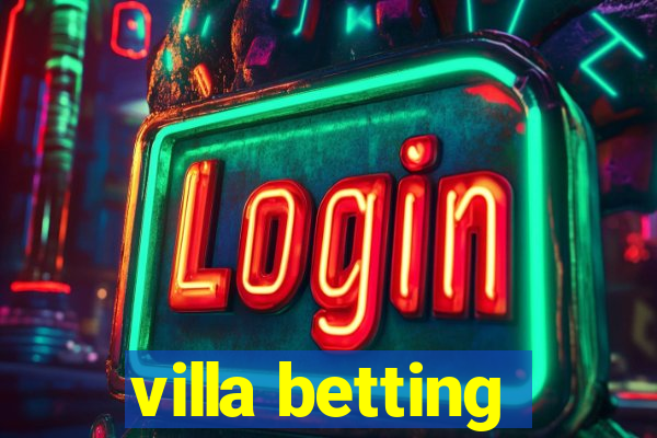 villa betting