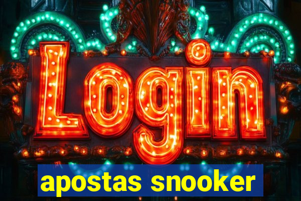 apostas snooker