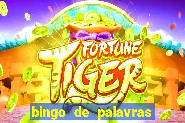 bingo de palavras para imprimir colorido