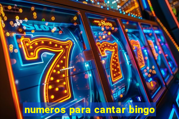 numeros para cantar bingo