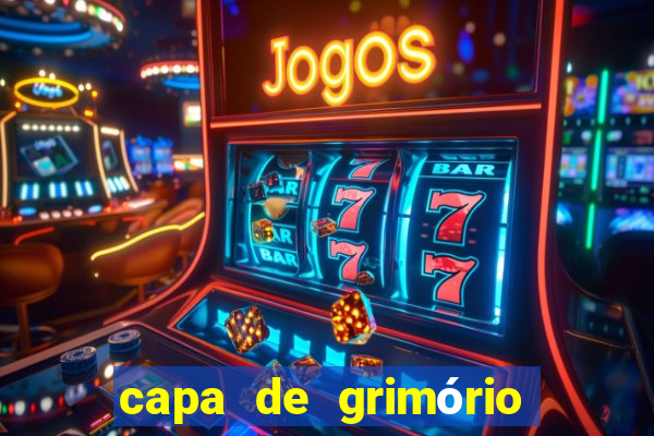 capa de grimório para imprimir