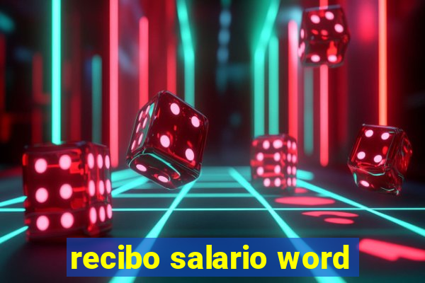 recibo salario word